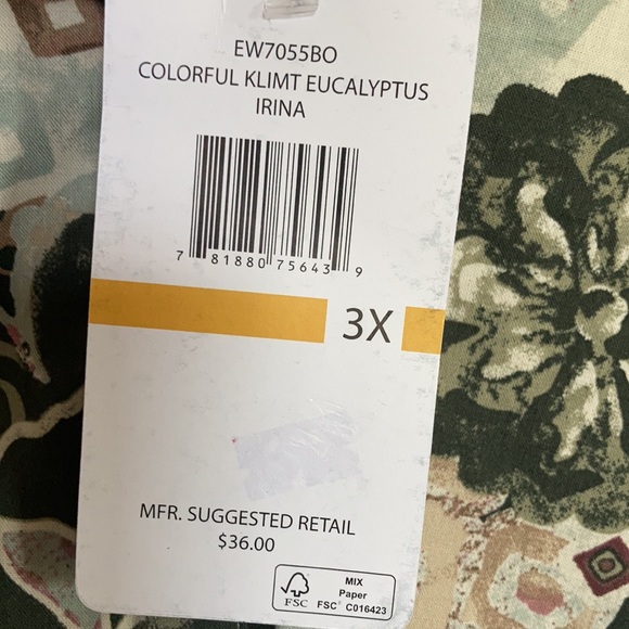 Relisted Erika abstract floral painterly print button down sleeveless top - Picture 16 of 17